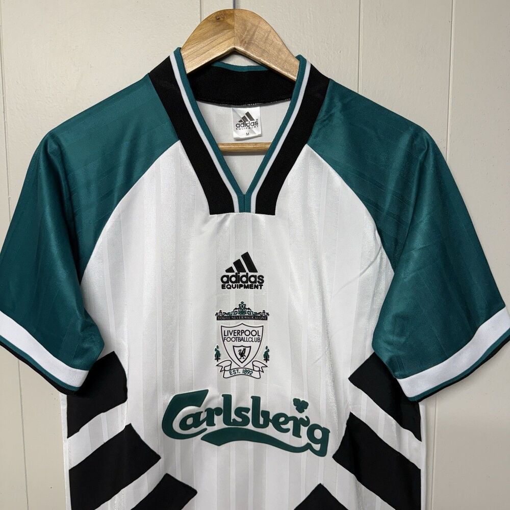 Liverpool FC 93- 95 Away Retro Soccer Jersey Adidas Football Slim Fit Men M NWOT - Picture 2 of 6